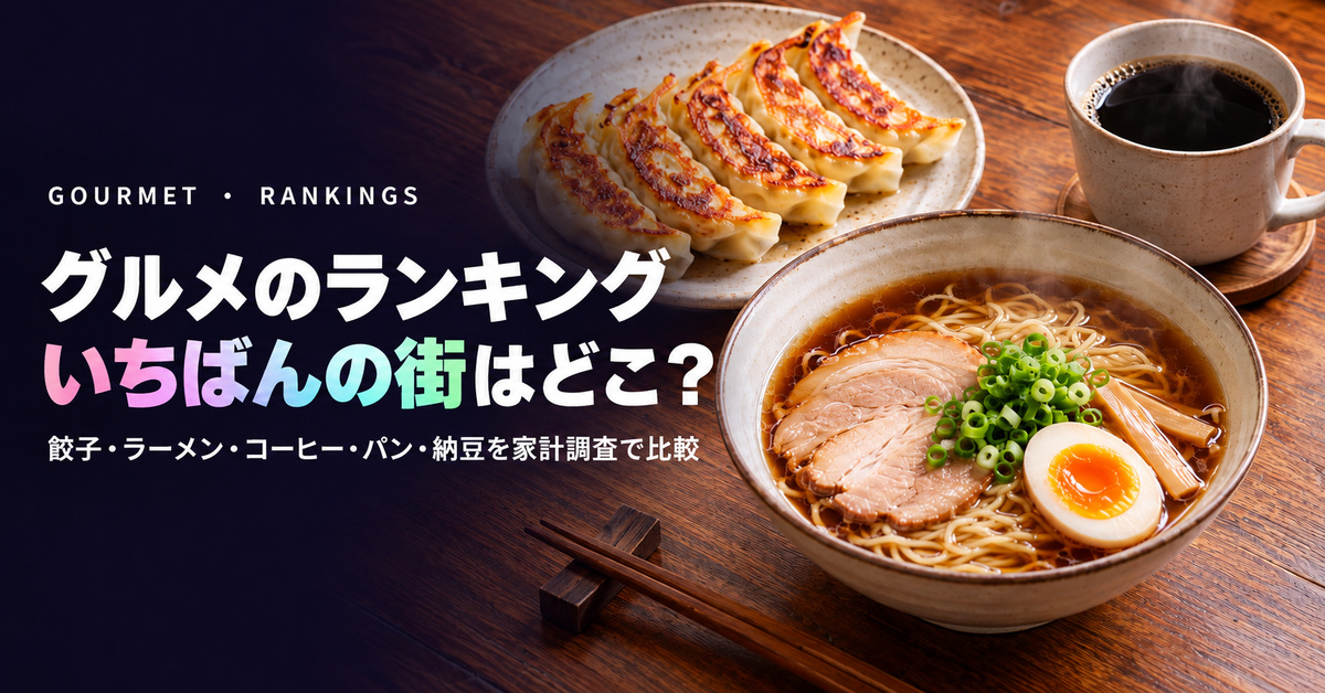 グルメ・食べ物のランキングまとめ