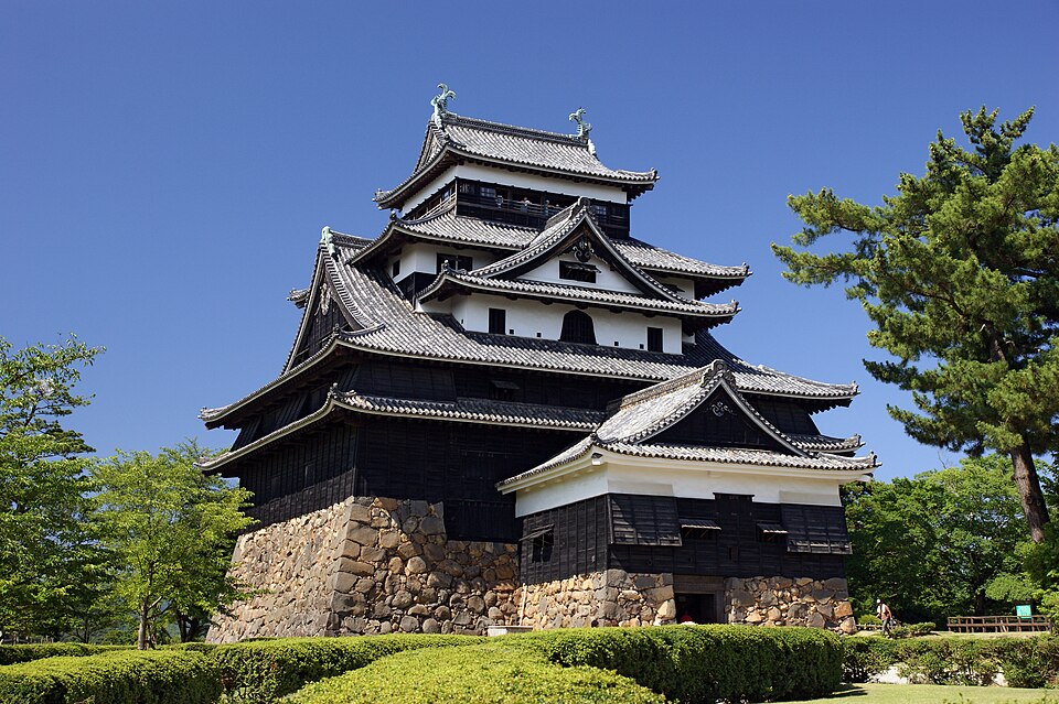 松江市の松江城の天守