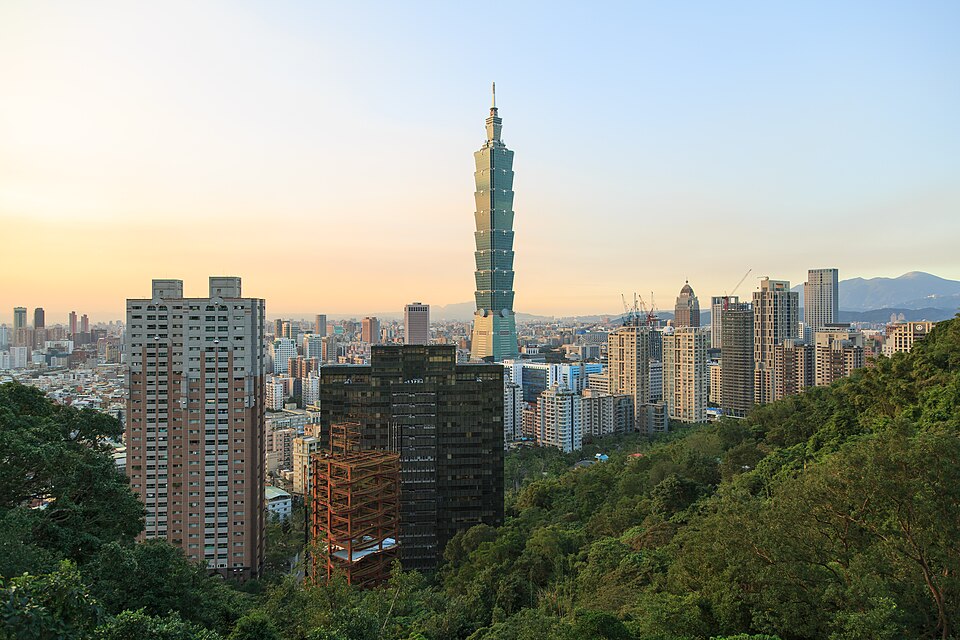 台湾・台北の街並みと台北101