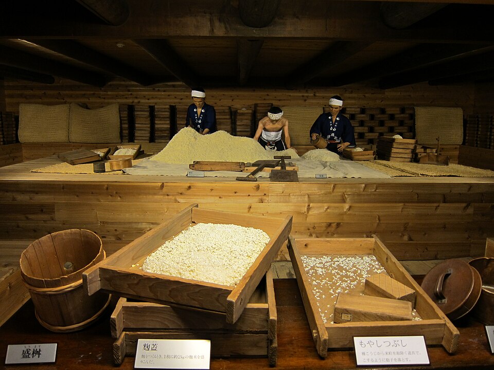 灘五郷（神戸市東灘区）の酒蔵資料館の展示