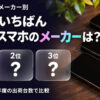 スマホ・携帯電話の出荷台数シェア ランキング【2025年度】