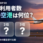 空港の利用者数ランキング2025【国交省確定値】TOP30